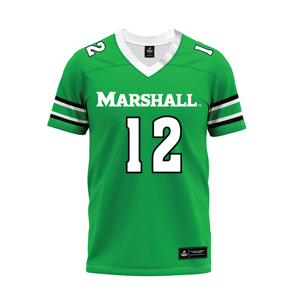 Marshall - NCAA Football : Louikenzy Jules - Green Premium Football Jersey-0