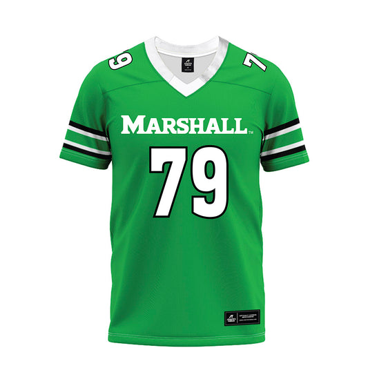 Marshall - NCAA Football : Christian Richter - Green Premium Football Jersey-0