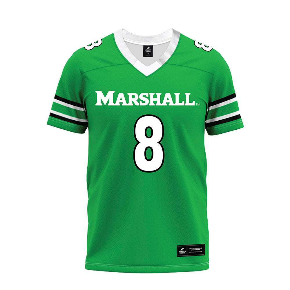 Marshall - NCAA Football : Tah Mac Bright - Green Premium Football Jersey-0
