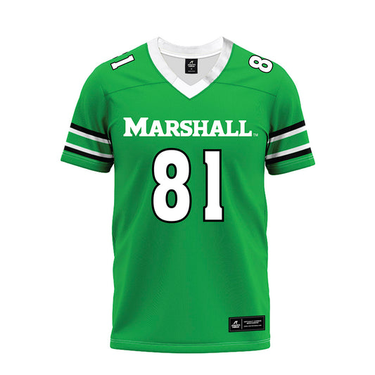 Marshall - NCAA Football : Toby Payne - Green Premium Football Jersey-0