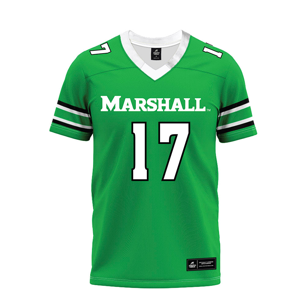 Marshall - NCAA Football : Daytione Smith - Green Premium Football Jersey-0