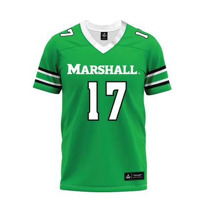 Marshall - NCAA Football : Jack Schierholz - Green Premium Football Jersey-0