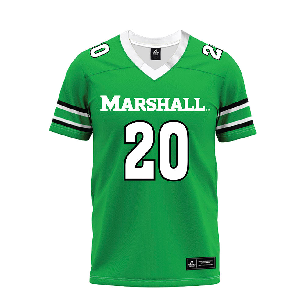 Marshall - NCAA Football : TaShawn Jeter - Green Premium Football Jersey-0