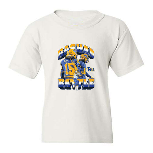 Pittsburgh - NCAA Football : Rashad Battle - Collage Youth T-Shirt-0