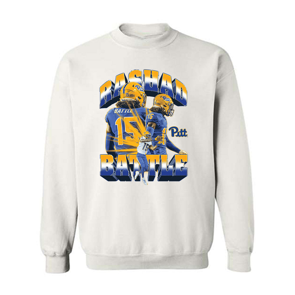 Pittsburgh - NCAA Football : Rashad Battle - Collage Crewneck Sweatshirt-0