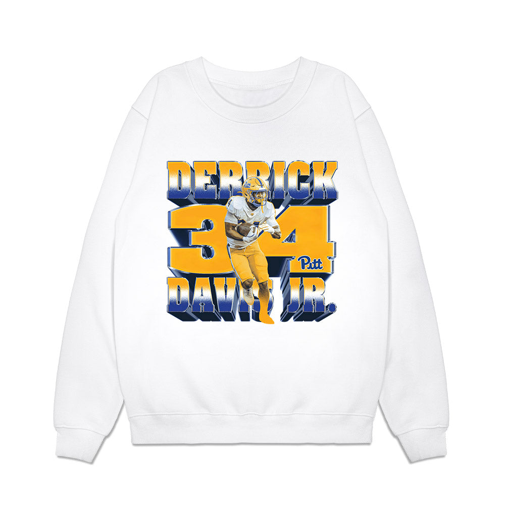 Pittsburgh - NCAA Football : Derrick Davis - Premium Crewneck Sweatshirt-0