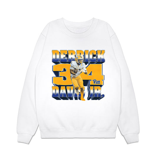 Pittsburgh - NCAA Football : Derrick Davis - Premium Crewneck Sweatshirt-0
