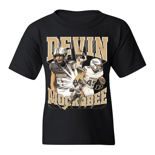 Purdue - NCAA Football : Devin Mockobee - Collage Youth T-Shirt-0