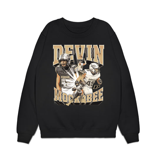 Purdue - NCAA Football : Devin Mockobee - Collage Premium Crewneck Sweatshirt-0