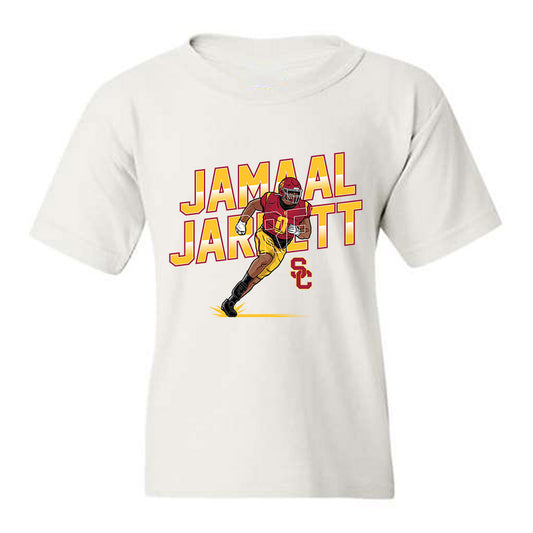 USC - NCAA Football : Jamaal Jarrett - Caricature Youth T-Shirt-0