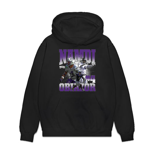 TCU - NCAA Football : Namdi Obiazor - Collage Premium Hooded Sweatshirt-0
