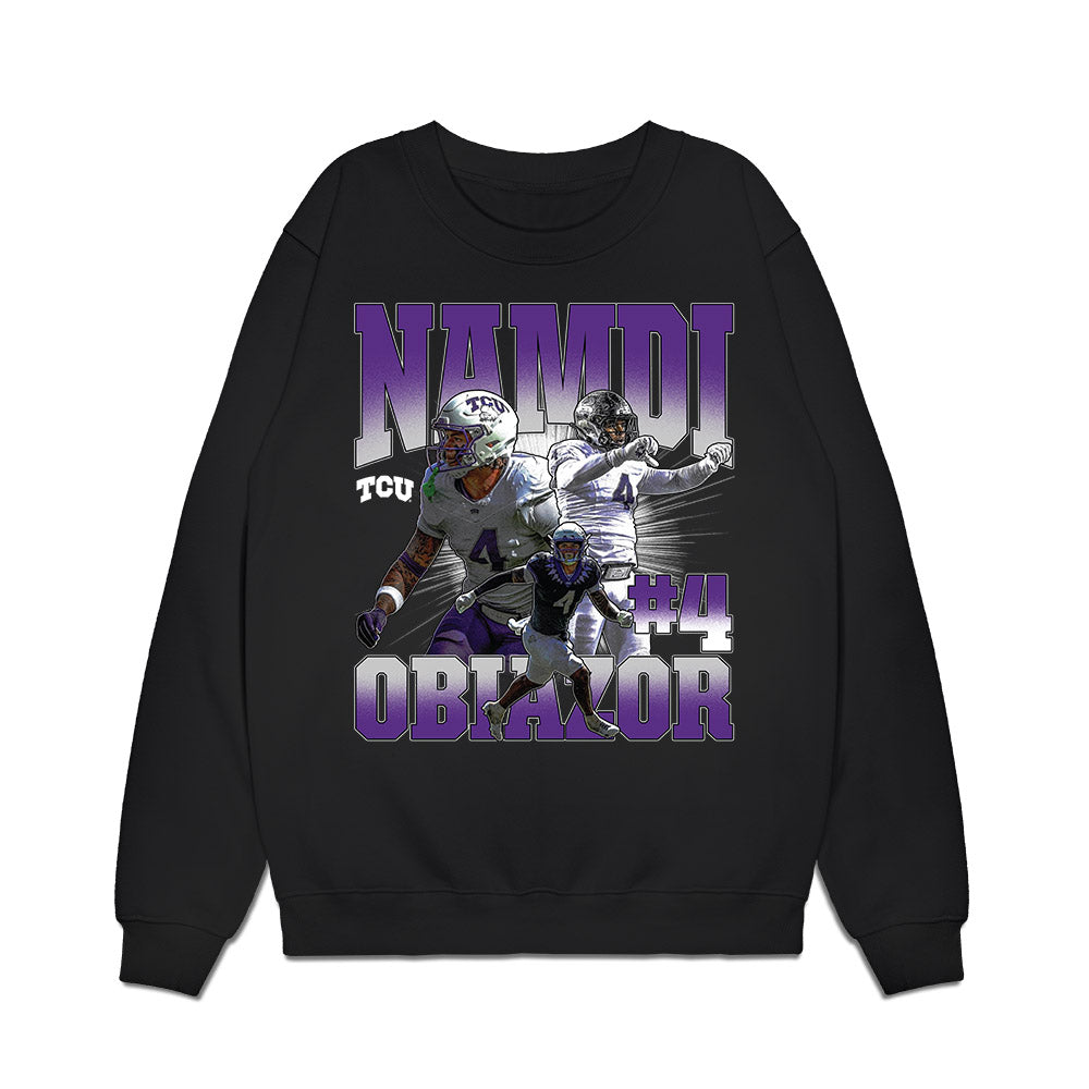 TCU - NCAA Football : Namdi Obiazor - Collage Premium Crewneck Sweatshirt-0