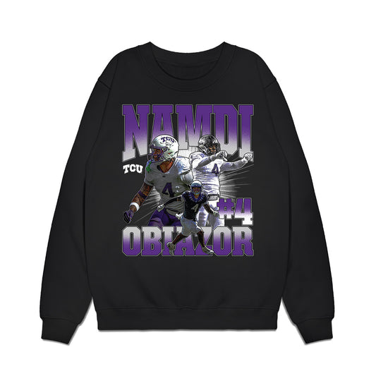 TCU - NCAA Football : Namdi Obiazor - Collage Premium Crewneck Sweatshirt-0
