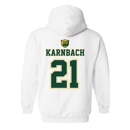 Baylor - NCAA Acrobatics & Tumbling : Cassandra Karnbach - National Champions Shersey Hooded Sweatshirt-1