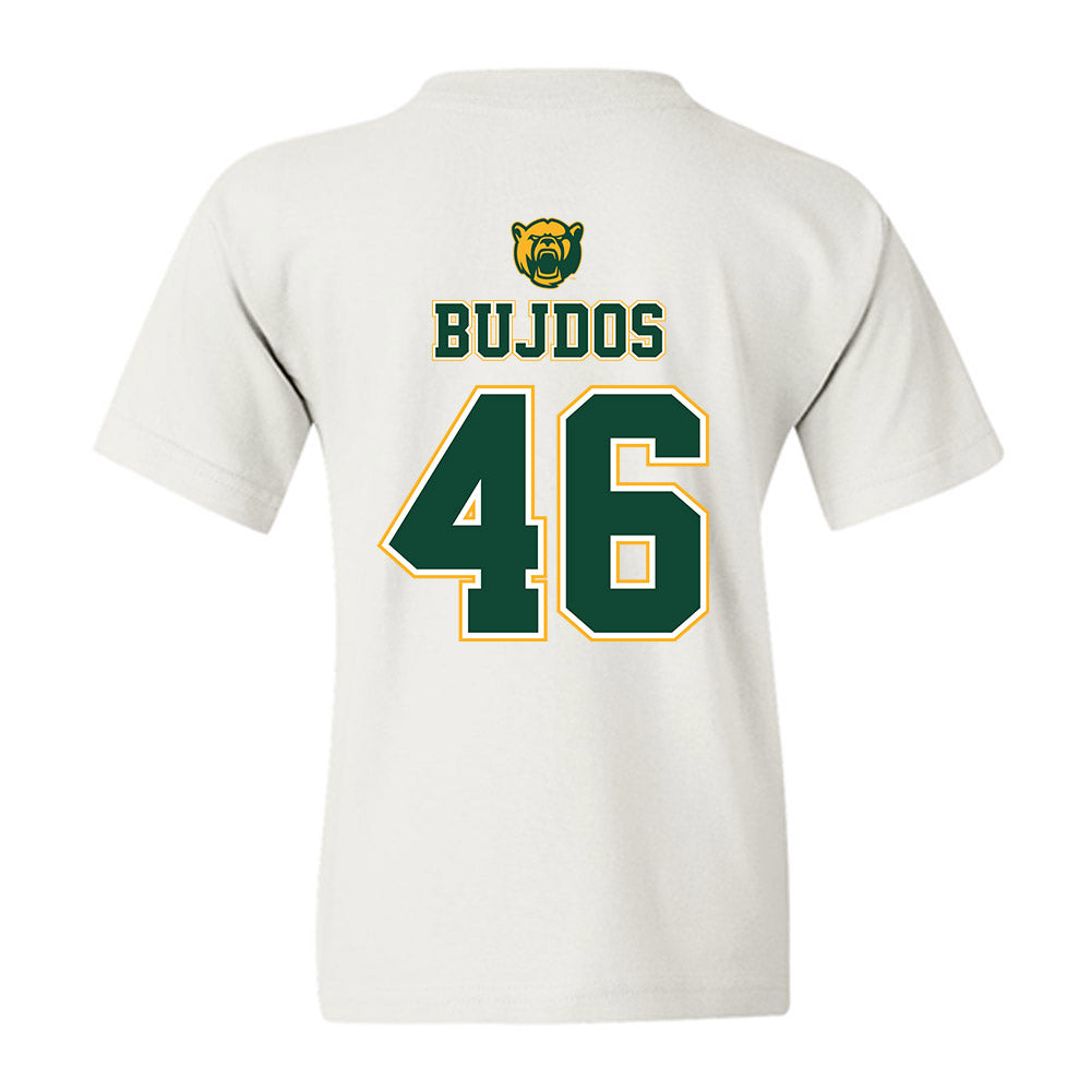 Baylor - NCAA Acrobatics & Tumbling : PJ Bujdos - National Champions Shersey Youth T-Shirt-1