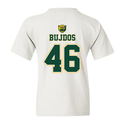Baylor - NCAA Acrobatics & Tumbling : PJ Bujdos - National Champions Shersey Youth T-Shirt-1