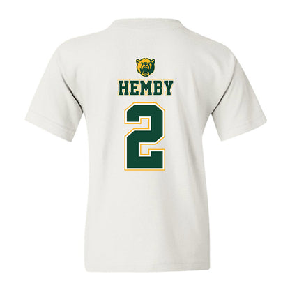 Baylor - NCAA Acrobatics & Tumbling : Charlyze Hemby - National Champions Shersey Youth T-Shirt-1