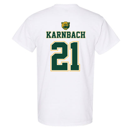 Baylor - NCAA Acrobatics & Tumbling : Cassandra Karnbach - National Champions Shersey T-Shirt-1