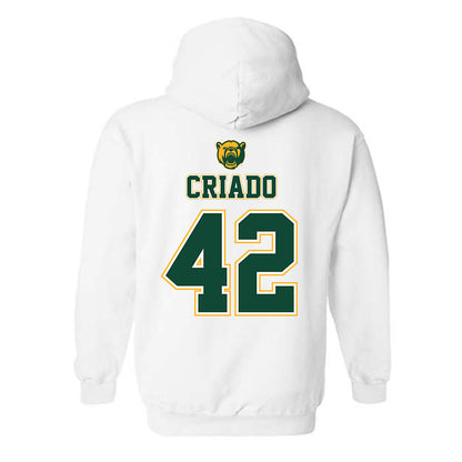 Baylor - NCAA Acrobatics & Tumbling : Sofia Criado - National Champions Shersey Hooded Sweatshirt-1