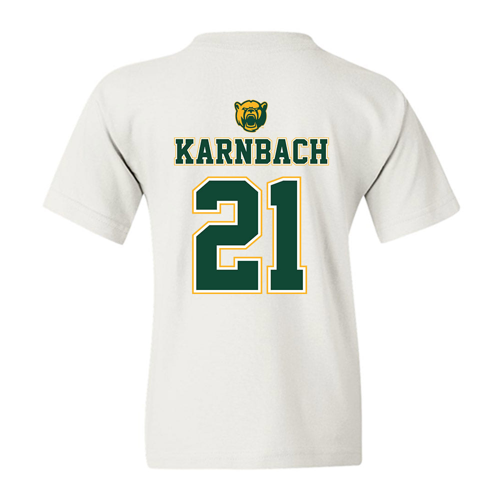 Baylor - NCAA Acrobatics & Tumbling : Cassandra Karnbach - National Champions Shersey Youth T-Shirt-1