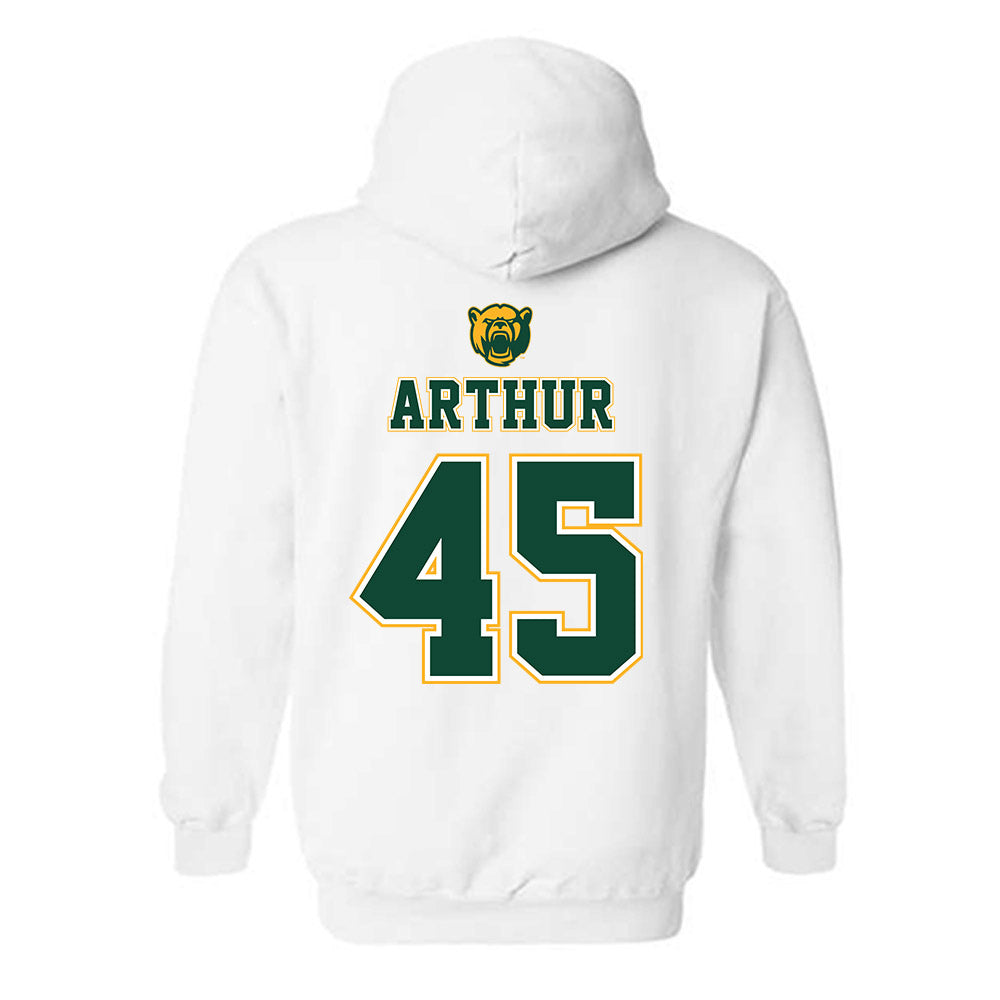 Baylor - NCAA Acrobatics & Tumbling : Mo Arthur - National Champions Shersey Hooded Sweatshirt-1