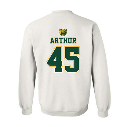 Baylor - NCAA Acrobatics & Tumbling : Mo Arthur - National Champions Shersey Crewneck Sweatshirt-1