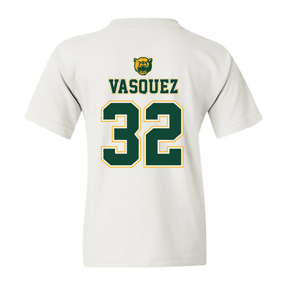 Baylor - NCAA Acrobatics & Tumbling : Makayla Vasquez - National Champions Shersey Youth T-Shirt-1
