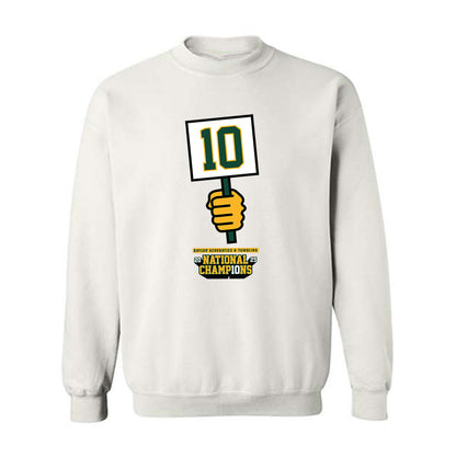 Baylor - NCAA Acrobatics & Tumbling : Leah Fredericks - National Champions Shersey Crewneck Sweatshirt-0