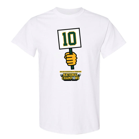 Baylor - NCAA Acrobatics & Tumbling : Averi Hughes - National Champions Shersey T-Shirt-0