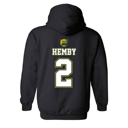Baylor - NCAA Acrobatics & Tumbling : Charlyze Hemby - National Champions Shersey Hooded Sweatshirt-1
