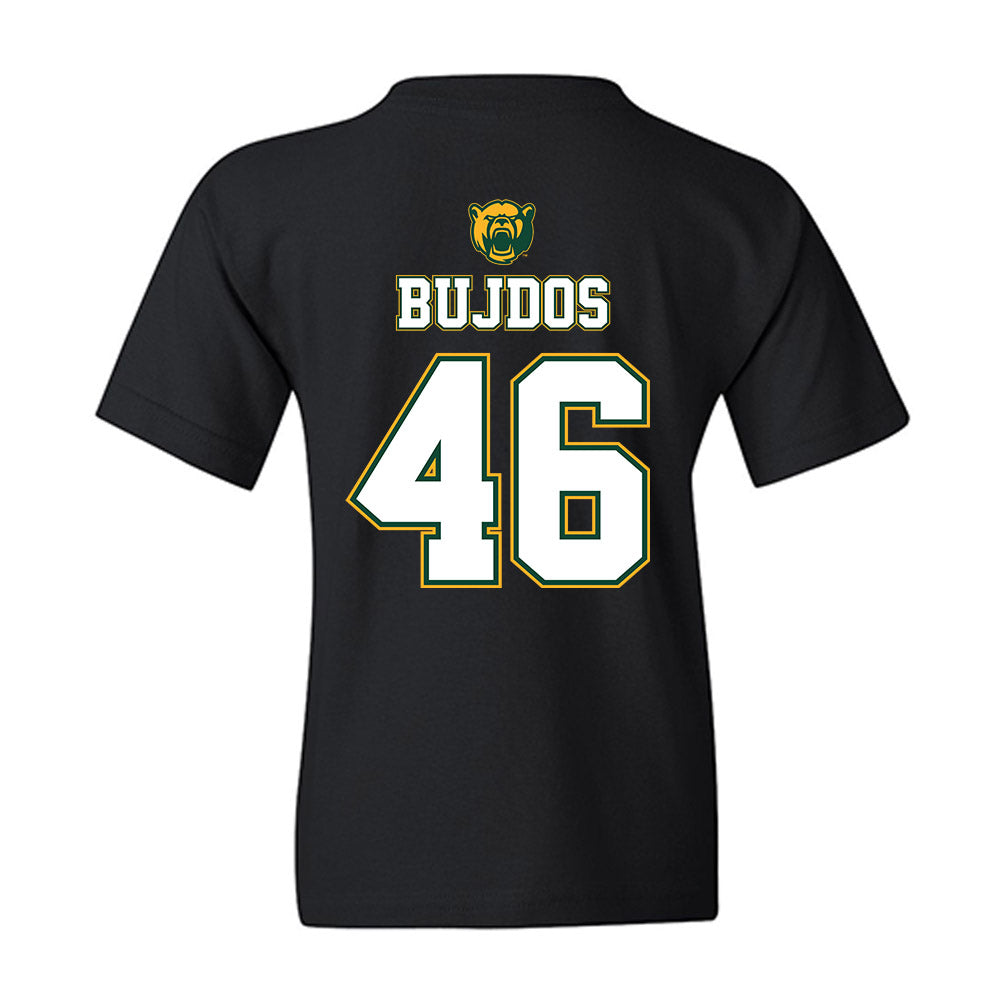 Baylor - NCAA Acrobatics & Tumbling : PJ Bujdos - National Champions Shersey Youth T-Shirt-1