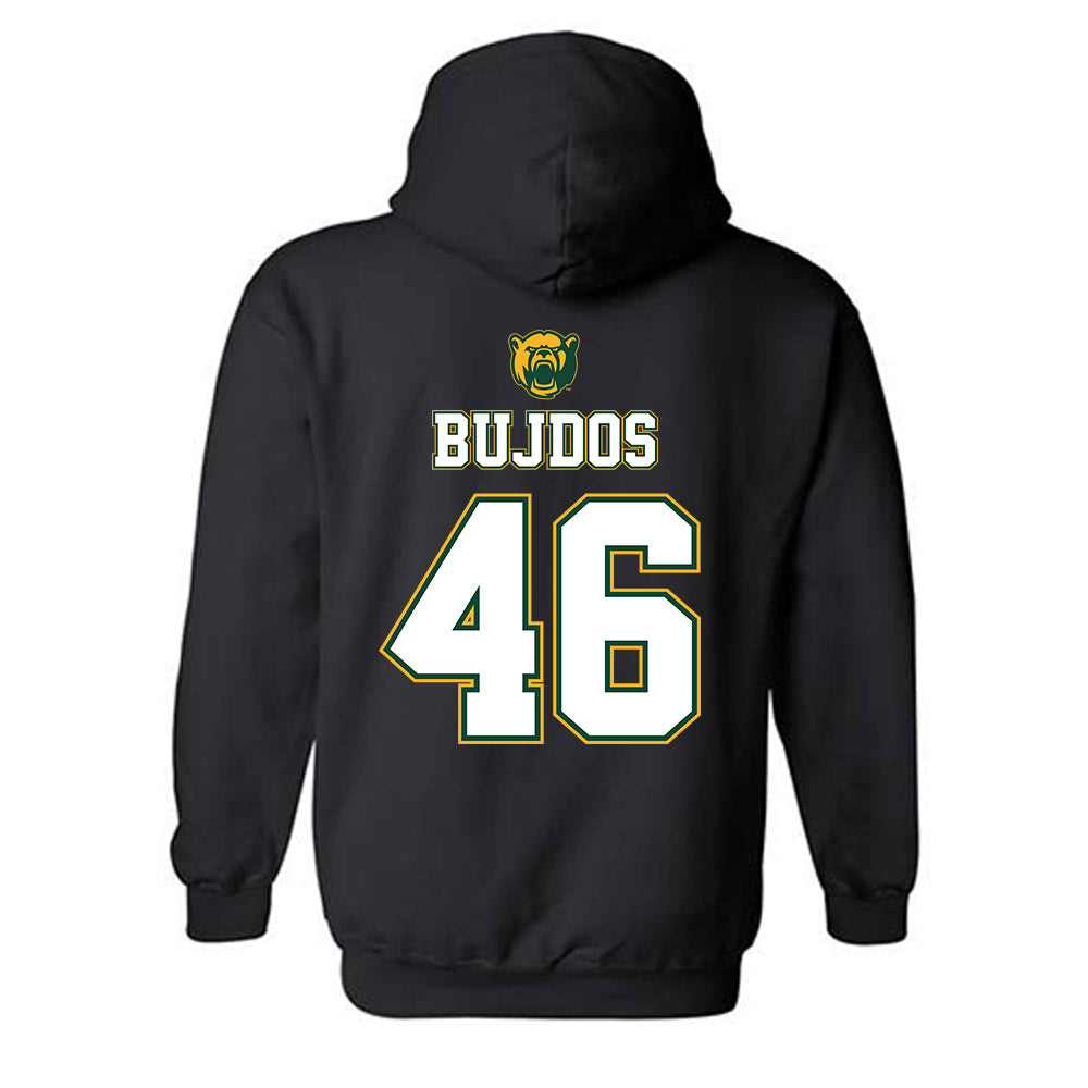 Baylor - NCAA Acrobatics & Tumbling : PJ Bujdos - National Champions Shersey Hooded Sweatshirt-1