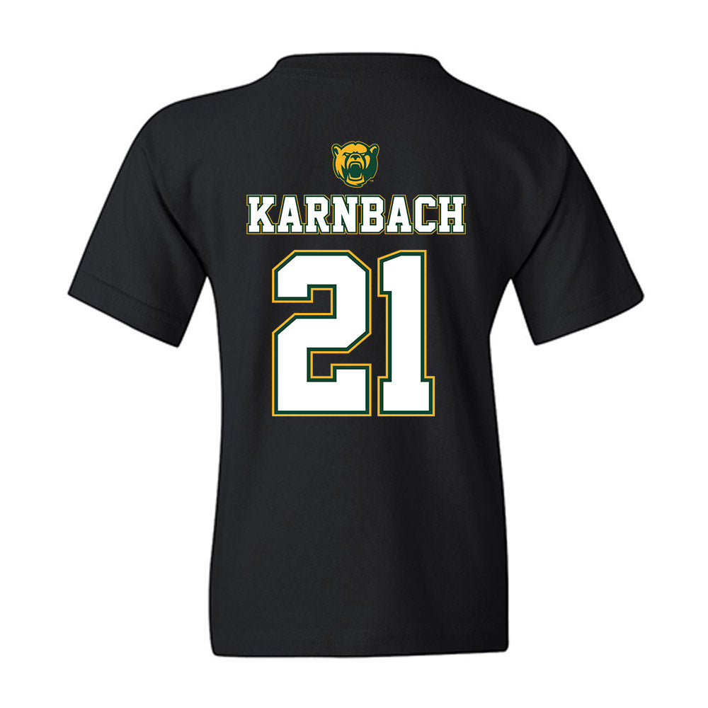 Baylor - NCAA Acrobatics & Tumbling : Cassandra Karnbach - National Champions Shersey Youth T-Shirt-1