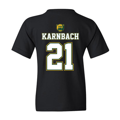 Baylor - NCAA Acrobatics & Tumbling : Cassandra Karnbach - National Champions Shersey Youth T-Shirt-1