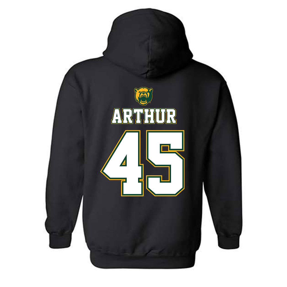 Baylor - NCAA Acrobatics & Tumbling : Mo Arthur - National Champions Shersey Hooded Sweatshirt-1