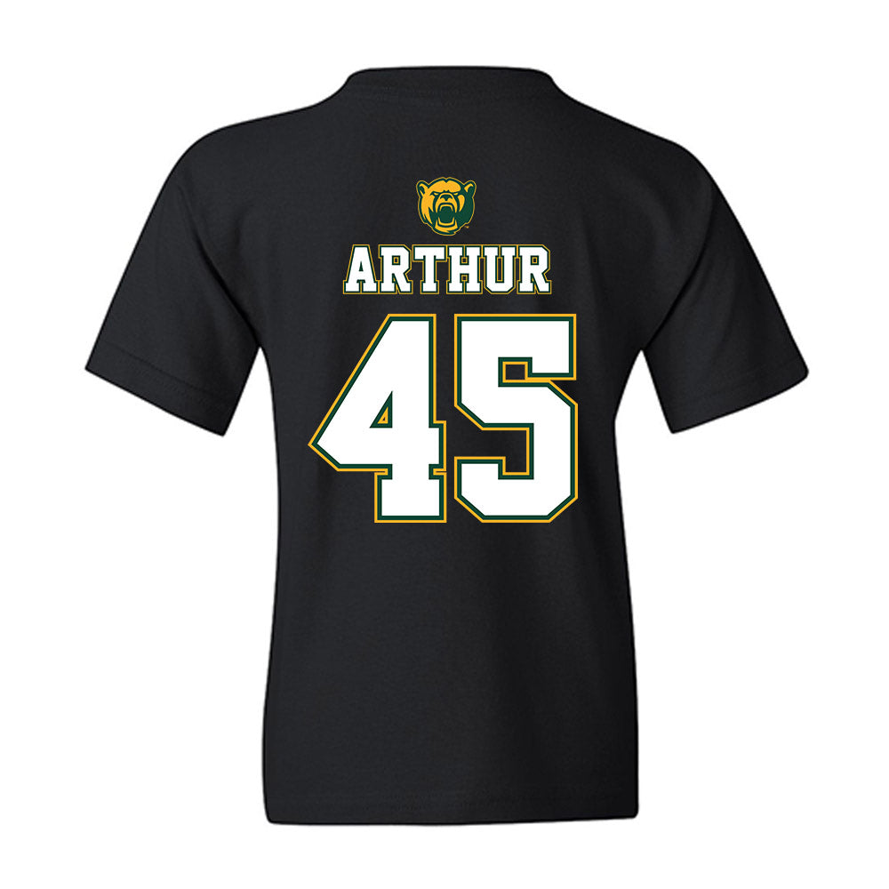 Baylor - NCAA Acrobatics & Tumbling : Mo Arthur - National Champions Shersey Youth T-Shirt-1