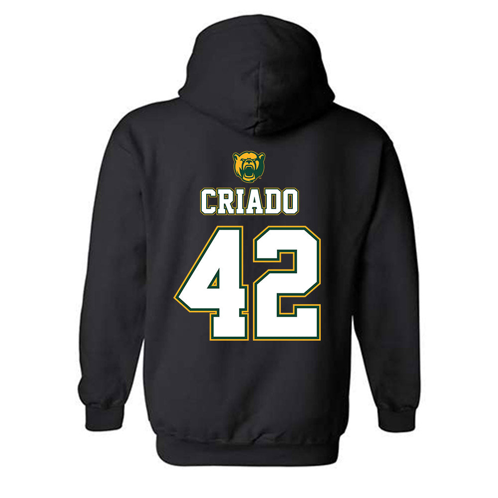 Baylor - NCAA Acrobatics & Tumbling : Sofia Criado - National Champions Shersey Hooded Sweatshirt-1
