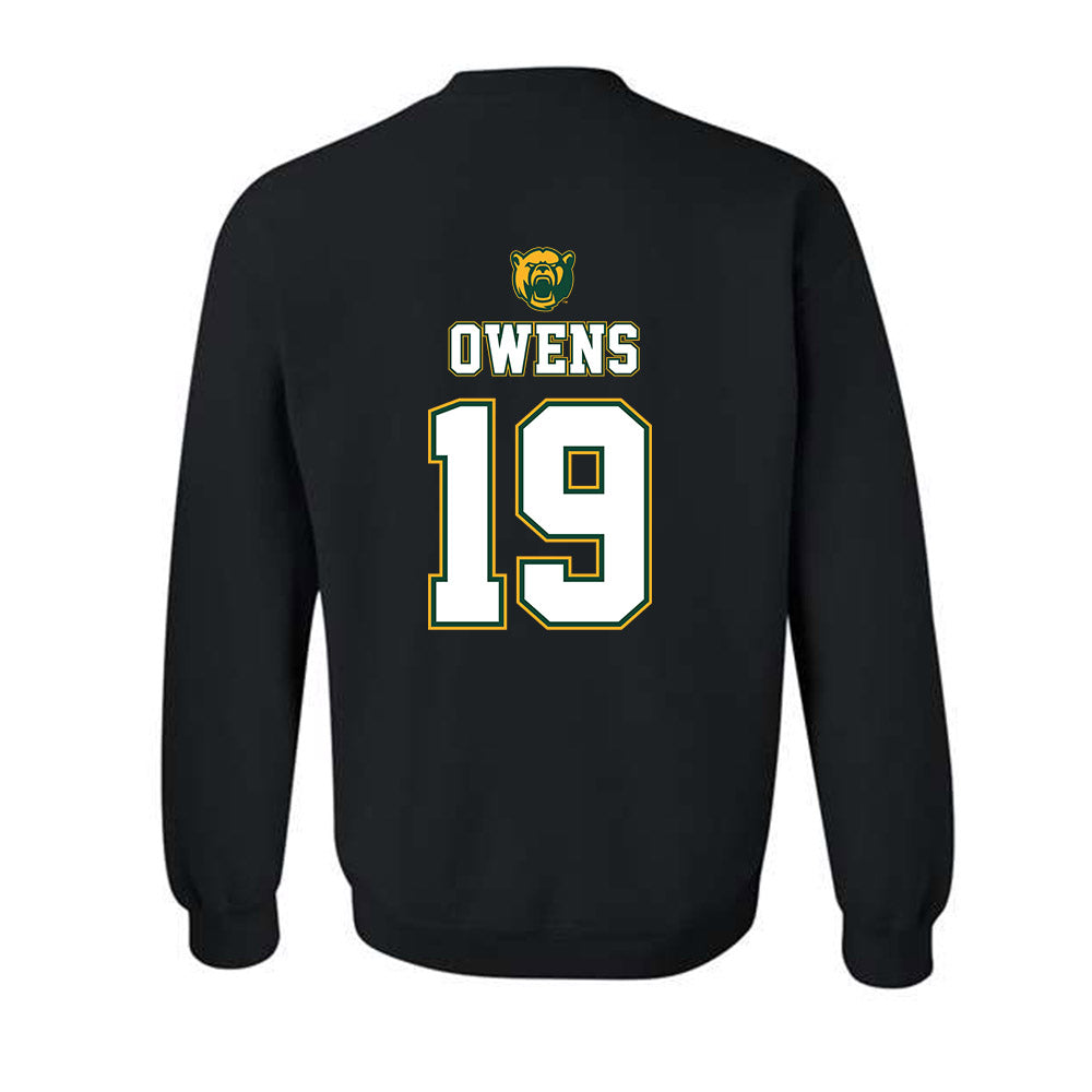 Baylor - NCAA Acrobatics & Tumbling : Lawrence Owens - National Champions Shersey Crewneck Sweatshirt-1