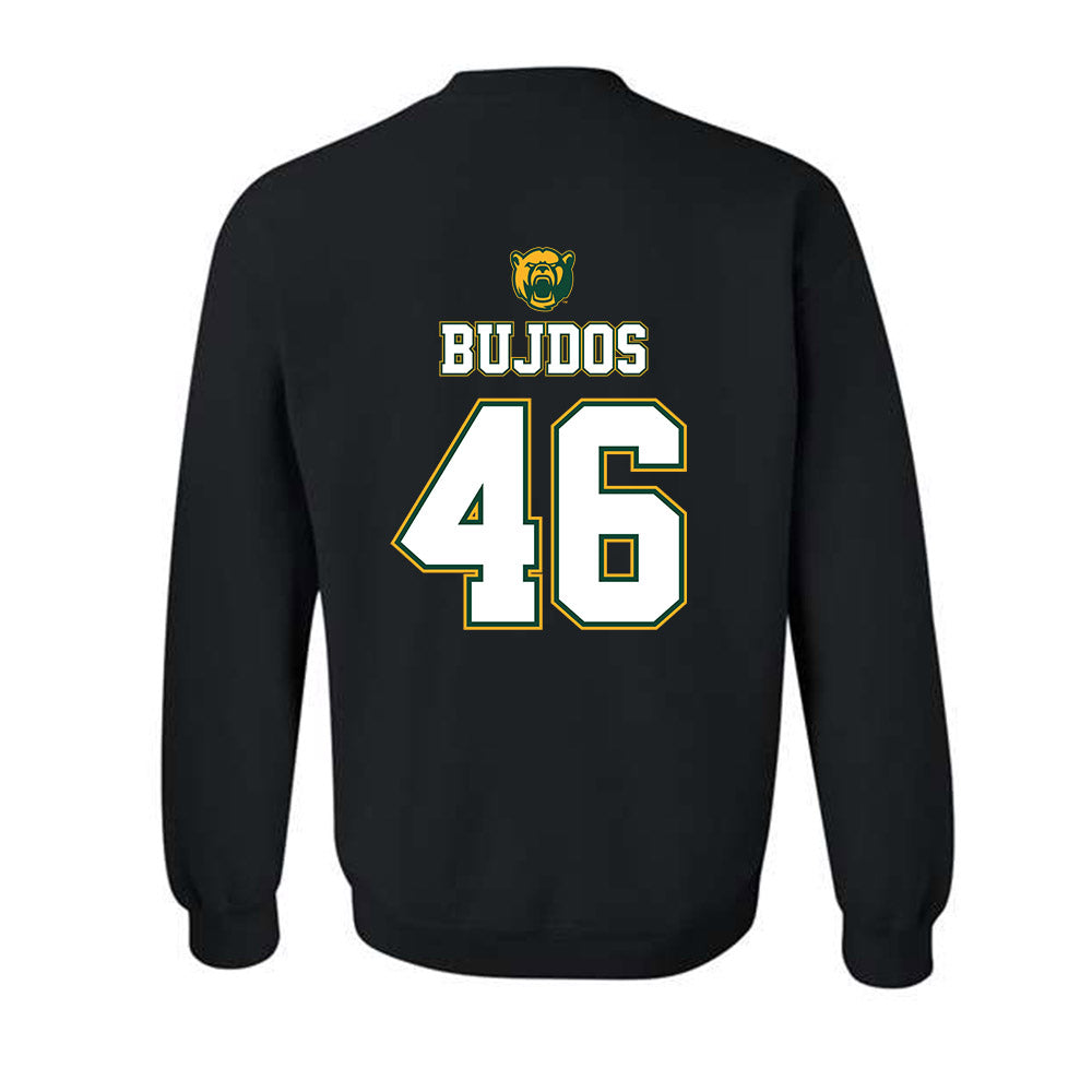 Baylor - NCAA Acrobatics & Tumbling : PJ Bujdos - National Champions Shersey Crewneck Sweatshirt-1