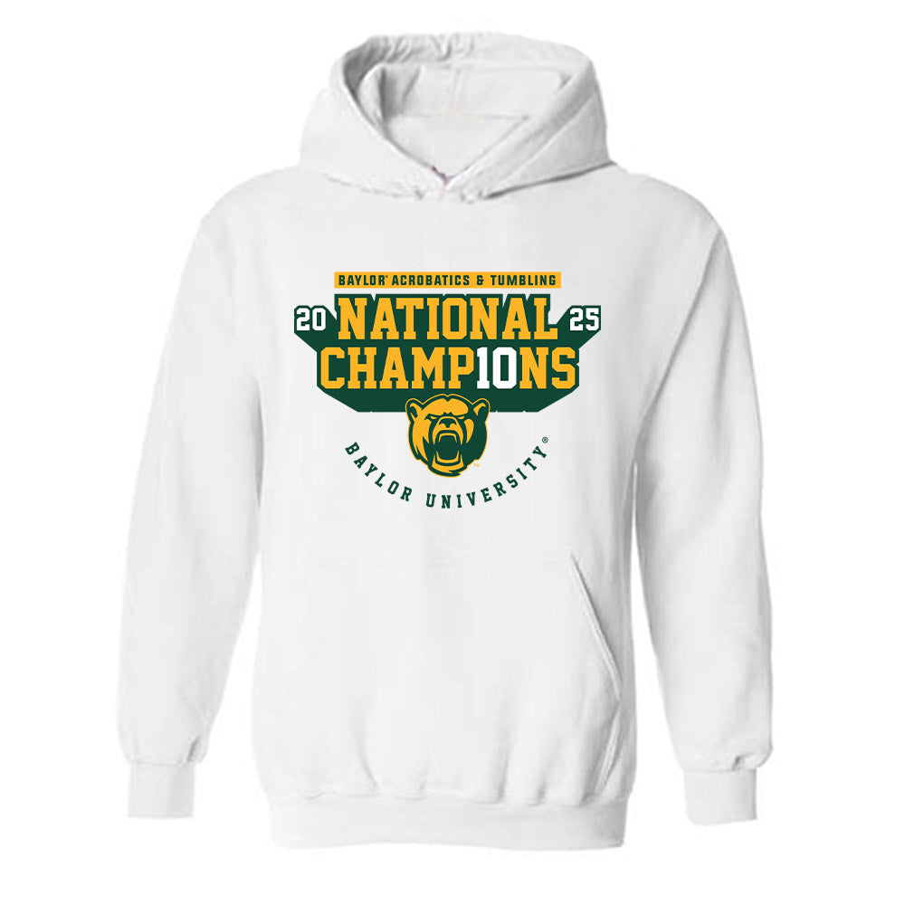 Baylor - NCAA Acrobatics & Tumbling : Sofia Criado - National Champions Shersey Hooded Sweatshirt-0