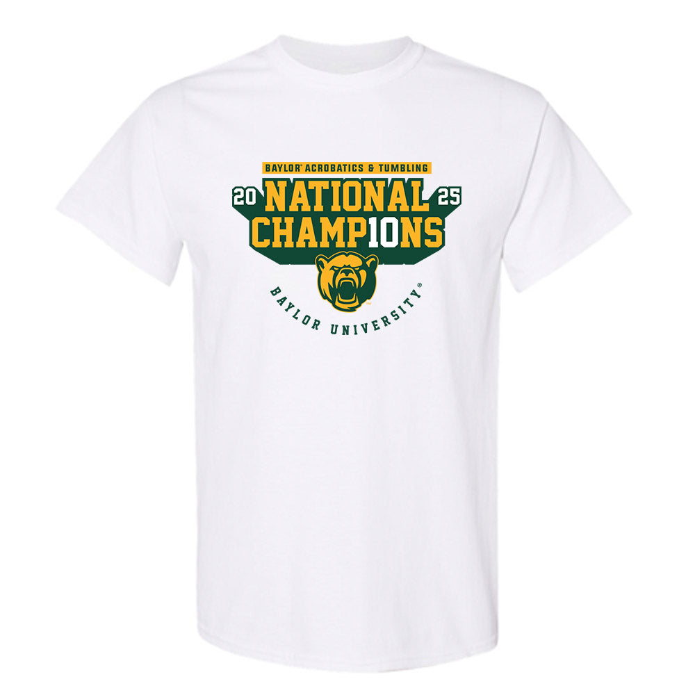 Baylor - NCAA Acrobatics & Tumbling : Carleigh Bruno - National Champions Shersey T-Shirt-0