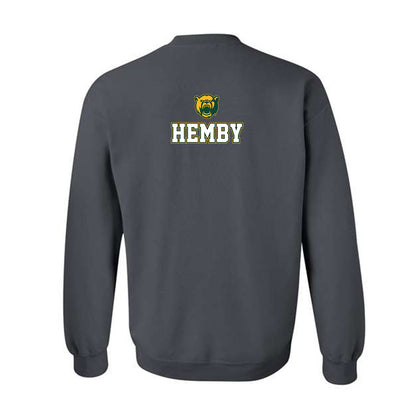 Baylor - NCAA Acrobatics & Tumbling : Charlyze Hemby - National Champs Shersey Crewneck Sweatshirt-1