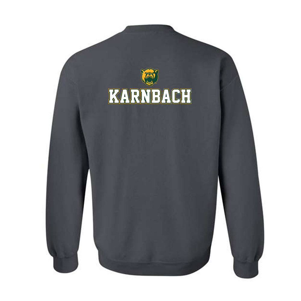 Baylor - NCAA Acrobatics & Tumbling : Cassandra Karnbach - National Champs Shersey Crewneck Sweatshirt-1