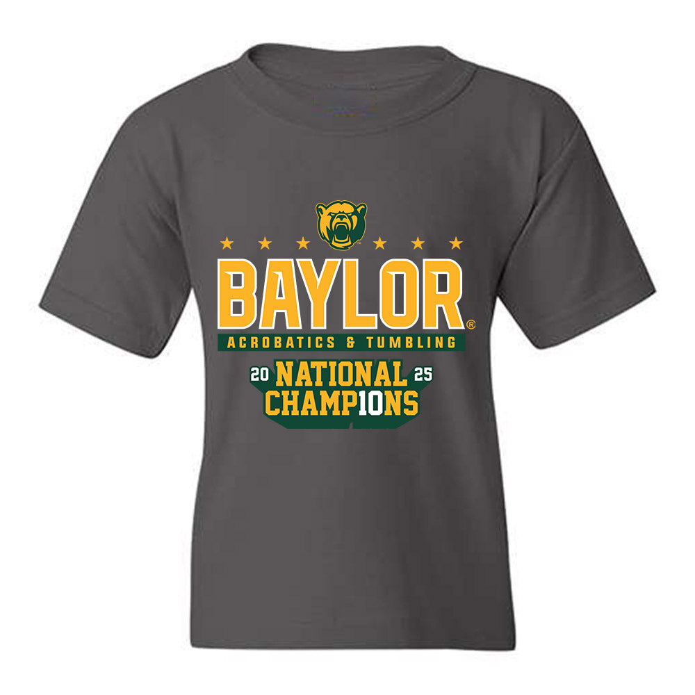 Baylor - NCAA Acrobatics & Tumbling : Sophia Neylon - National Champs Shersey Youth T-Shirt-0