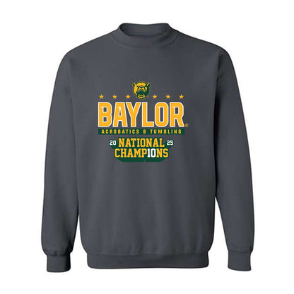 Baylor - NCAA Acrobatics & Tumbling : Morgan Brown - National Champs Shersey Crewneck Sweatshirt-0