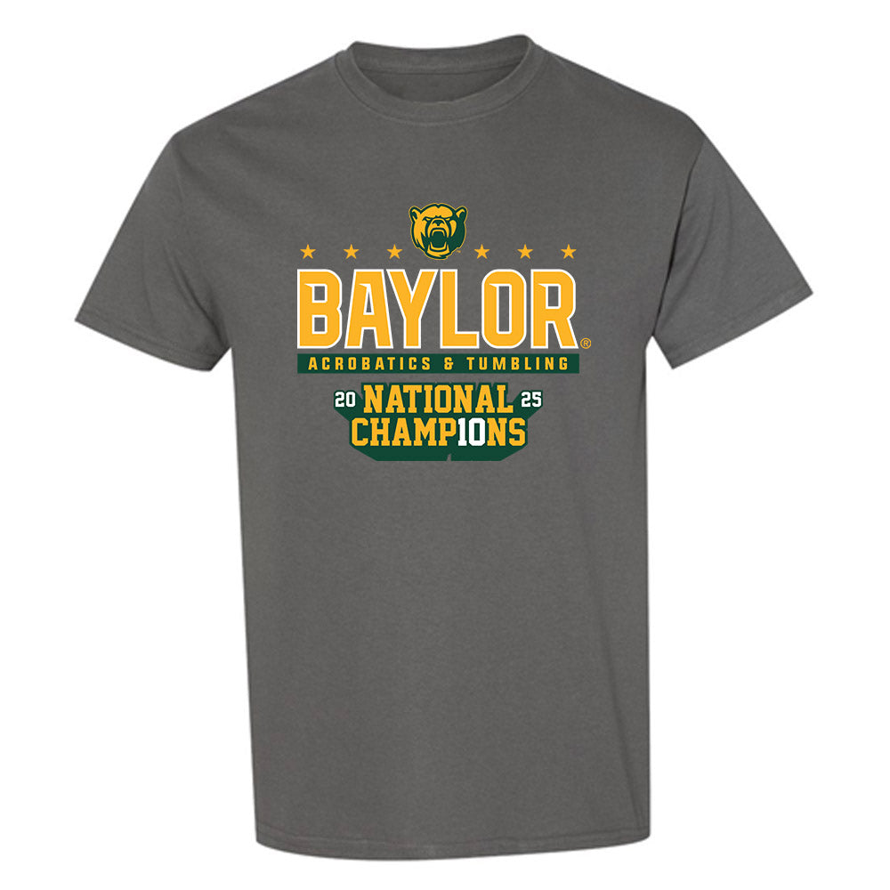 Baylor - NCAA Acrobatics & Tumbling : Aliyah Kaloostian - National Champs Shersey T-Shirt-0