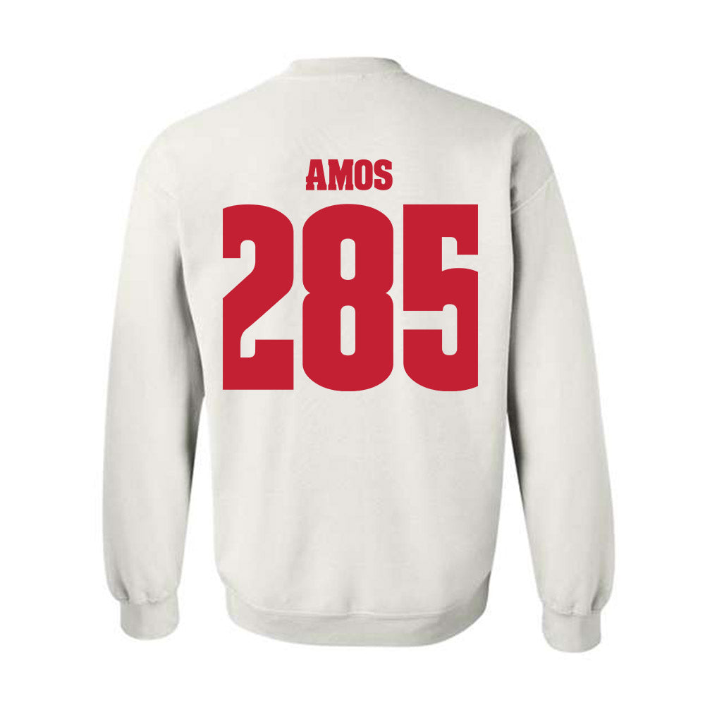 Wisconsin - NCAA Wrestling : Braxton Amos - Classic Shersey Crewneck Sweatshirt-1
