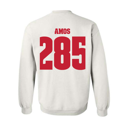 Wisconsin - NCAA Wrestling : Braxton Amos - Classic Shersey Crewneck Sweatshirt-1