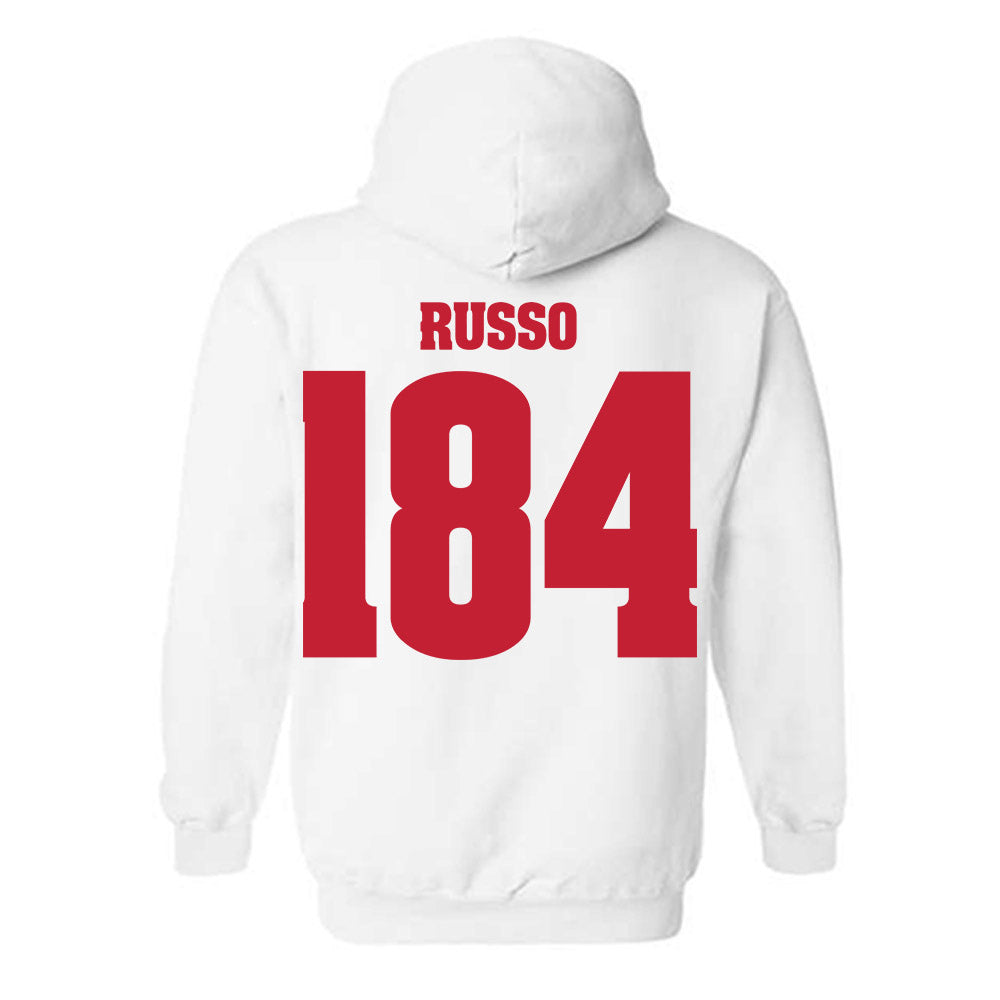 Wisconsin - NCAA Wrestling : Dylan Russo - Classic Shersey Hooded Sweatshirt-1