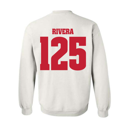 Wisconsin - NCAA Wrestling : Nicolar Rivera - Classic Shersey Crewneck Sweatshirt-1